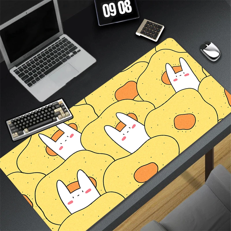 Pattern Game HD Mousepad Pad Rubber Mouse Mat Desk Gaming Non Slip Table Mat PC Gamer Cabinet Bunny Rabbit Mousepad Keyboard Pad
