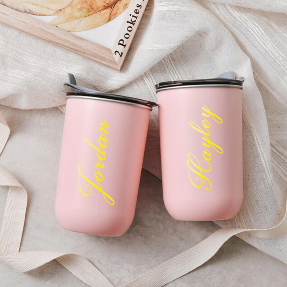 

Индивидуальный термос с крышкой, персонализированные очки для шампанского в очереди, свадебные памятные сувениры, изысканные подарки подружке невесты