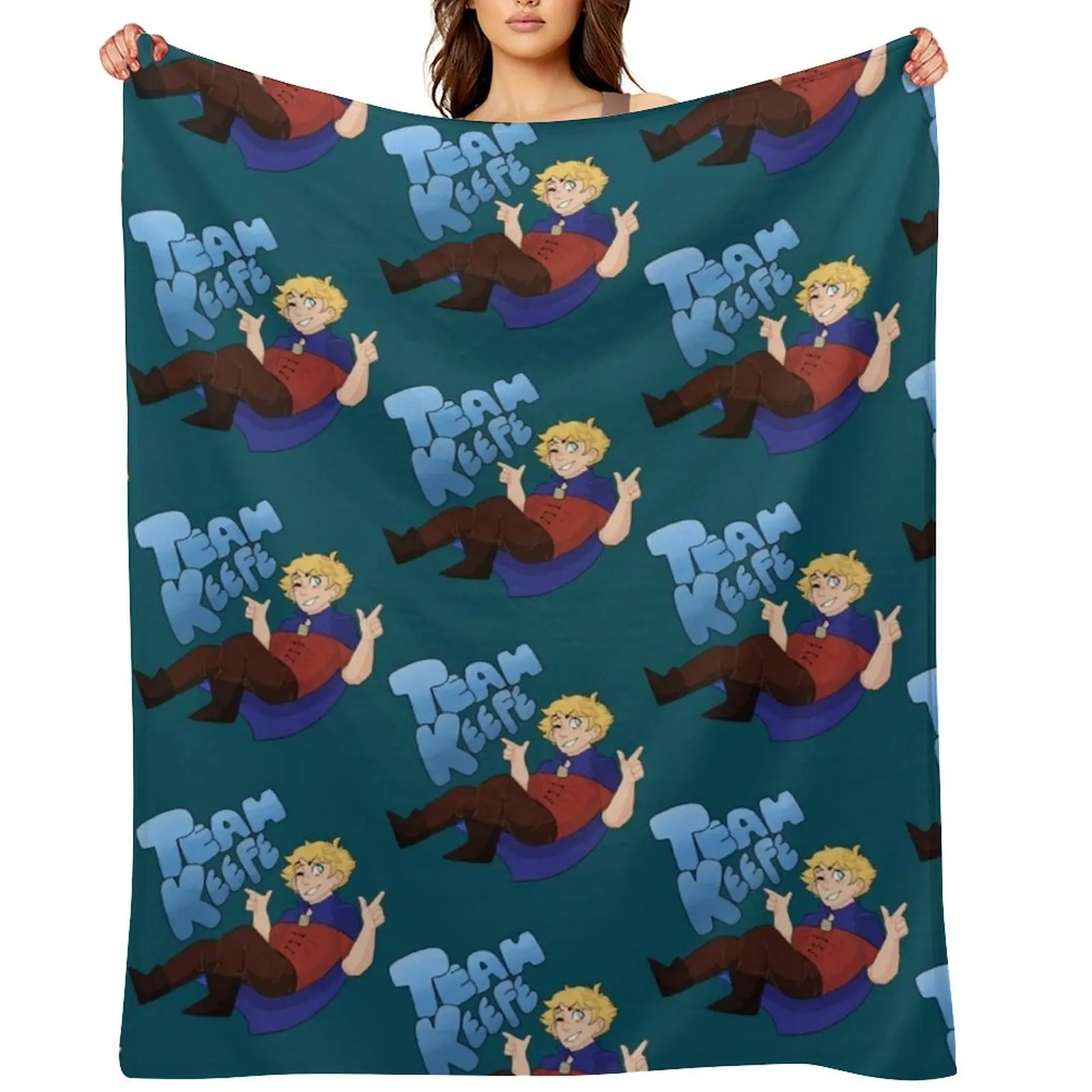 

Team Keefe Throw Blanket Softest decorative Flannel Retros Blankets