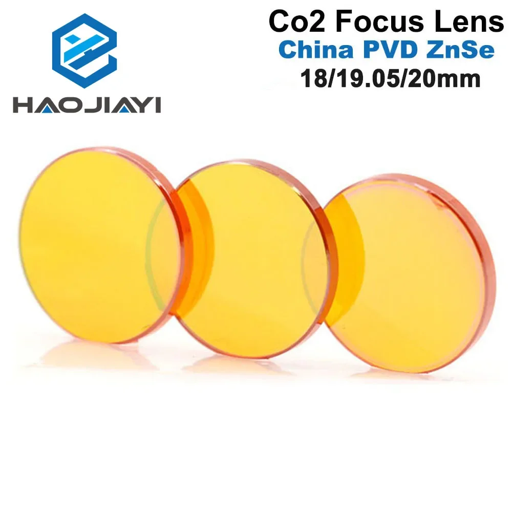 HAOJIAYI China CO2 ZnSe Focus Lens Dia.18 19.05 20 mm FL38.1 50.8 63.5 101.6 127mm 1.5 - 4