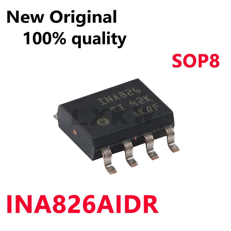 5/Piece New INA826 INA826AIDR SOP8 Original Precision instrument amplifier chip In Stock