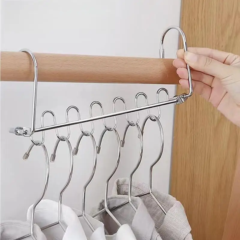 1/3pcs Multi-port Support Clothes Hangers Magic Space Saving Hanger  Closet Clothes Rack Drying Hanger Storage Hangers