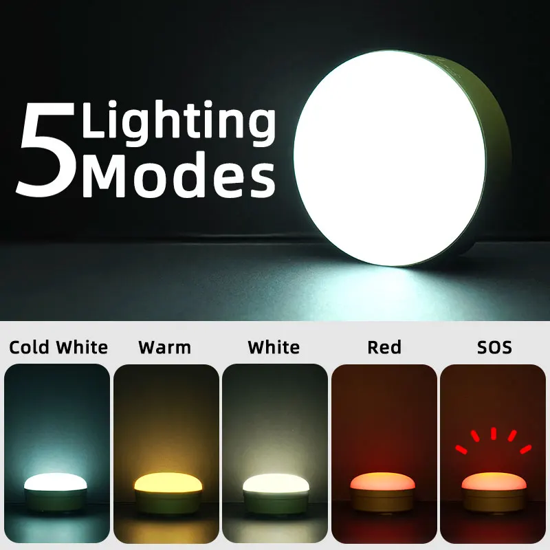 MOSLIGHTING Mini Battery LED Camping Light Atmosphere Light Hook Handle Light Super Bright Emergency Night Light Fishing Light