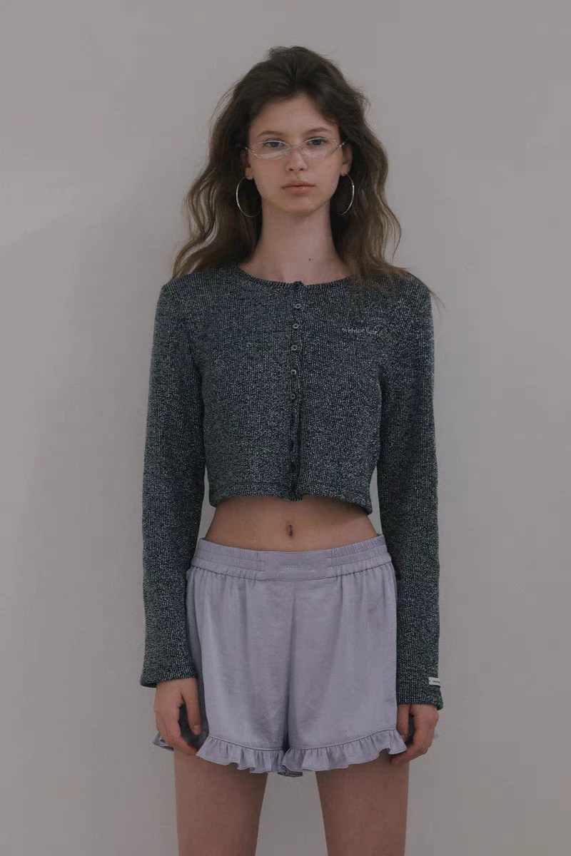 

Faionable ort Sparkling Open Cardigan Preon Early Spring New Sle Overdueflair Wind Casual Slim Fit Long Sve round Ne