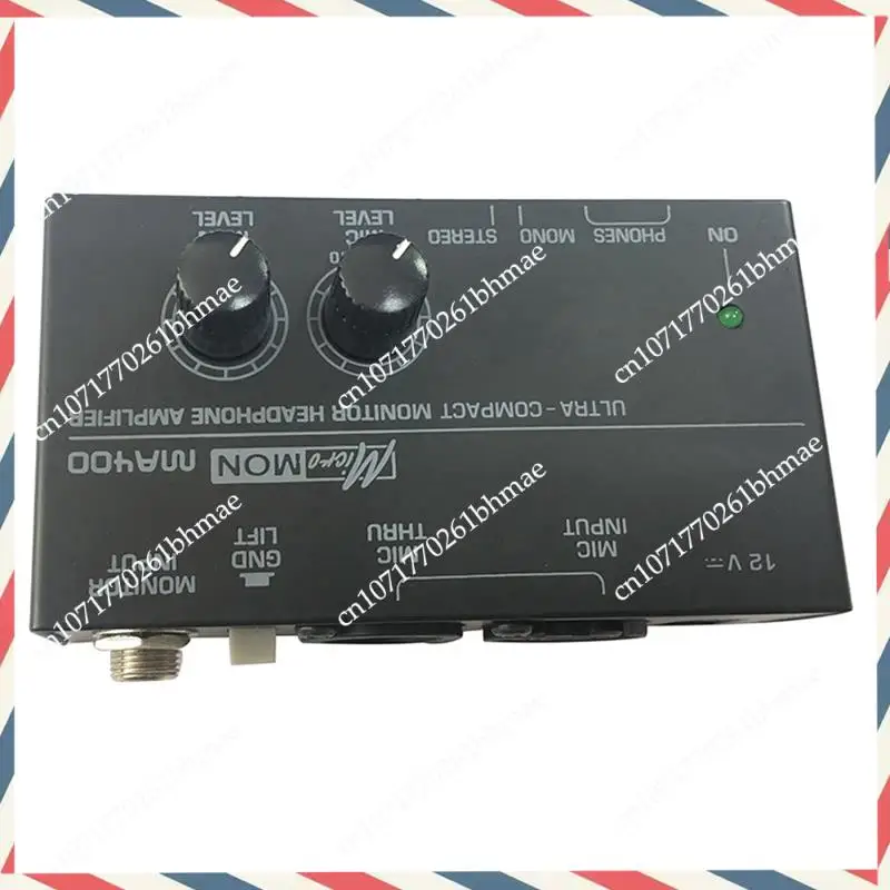 -A21Z New MA400 Headphone Preamplifier Microphone Preamplifier Audio 6.35Mm & 3.5Mm Headphone Outputs Mixer EU Plug Easy Install