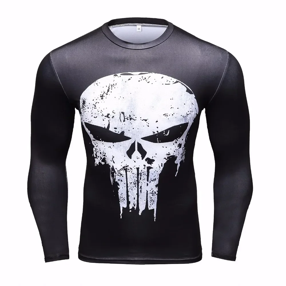 High Quality 3D Printed Deadpool T-shirt Men Running Shirts Fitness Men Cycling Quick Dry Rashguard Compression Tops