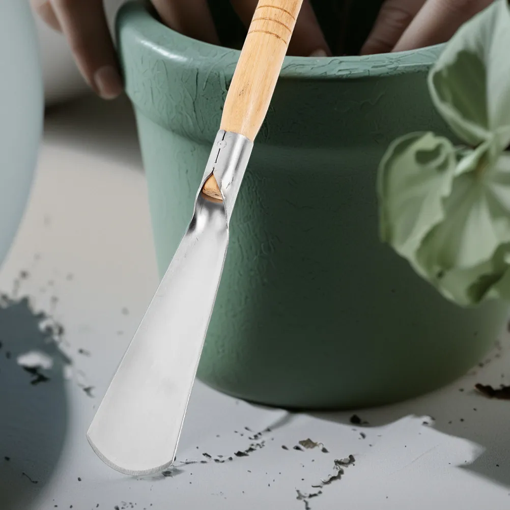 

Набор садовых инструментов из нержавеющей стали, 2 шт.: ручная лопатка и грабли, малые садовые принадлежности для пересадки, прополки и посадки овощей