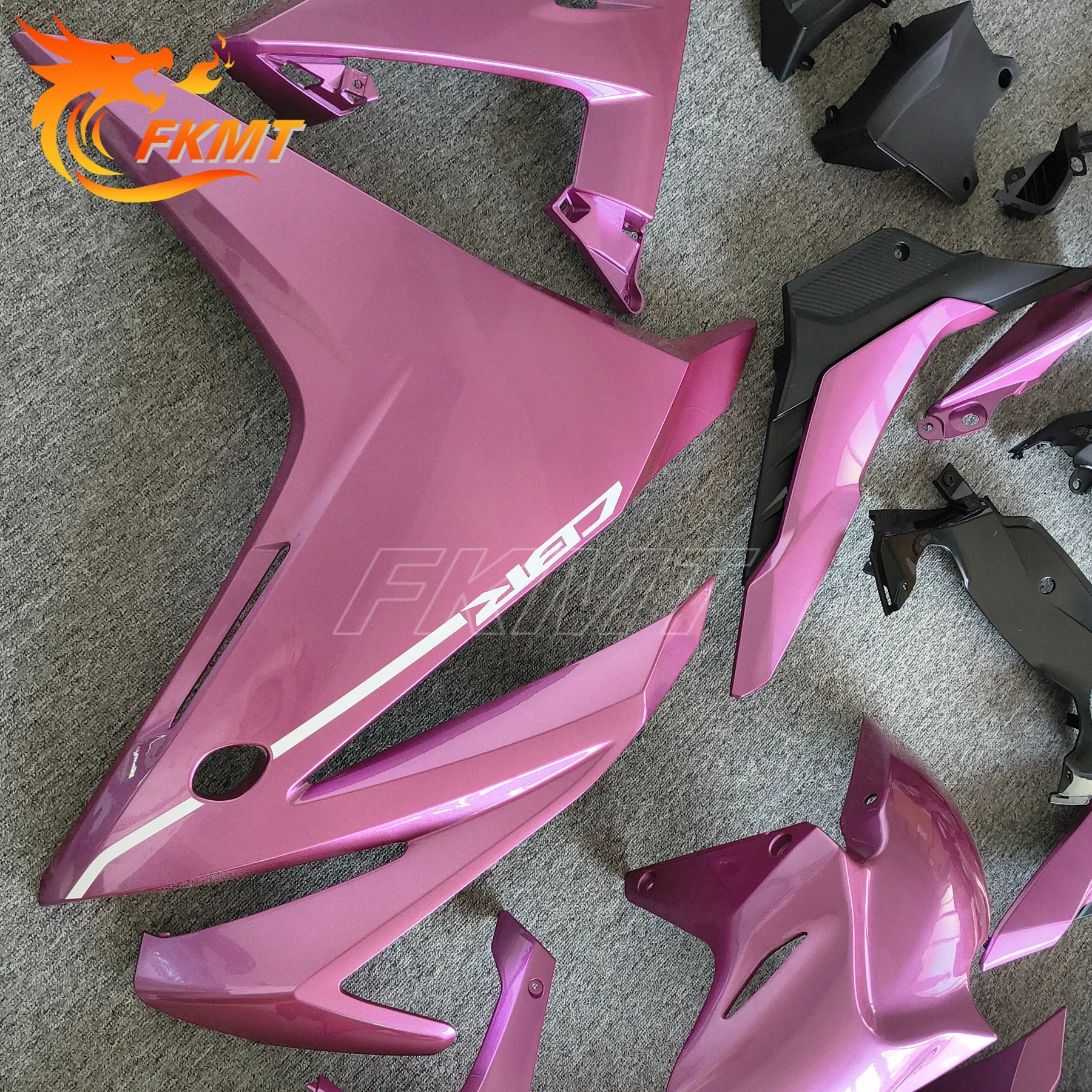 

ABS For Honda CBR500R CBR 500R CBR500 R 2016 2017 2018 Full Fairing Kit Cowl Bodywork ABS Injection Black Lines