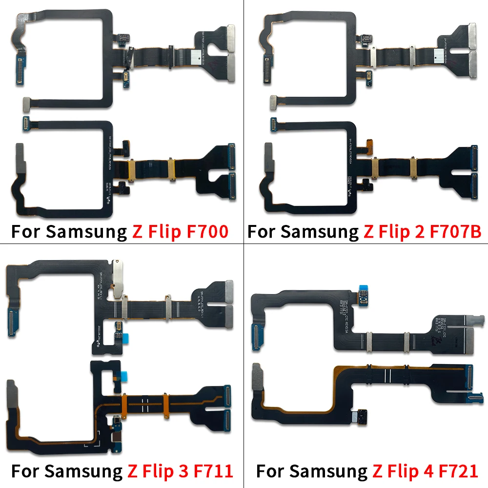 サムスンZフリップ2, 3,4,5,f1707b,f711,f721,f731,f700用のフレキシブルケーブルメインボード