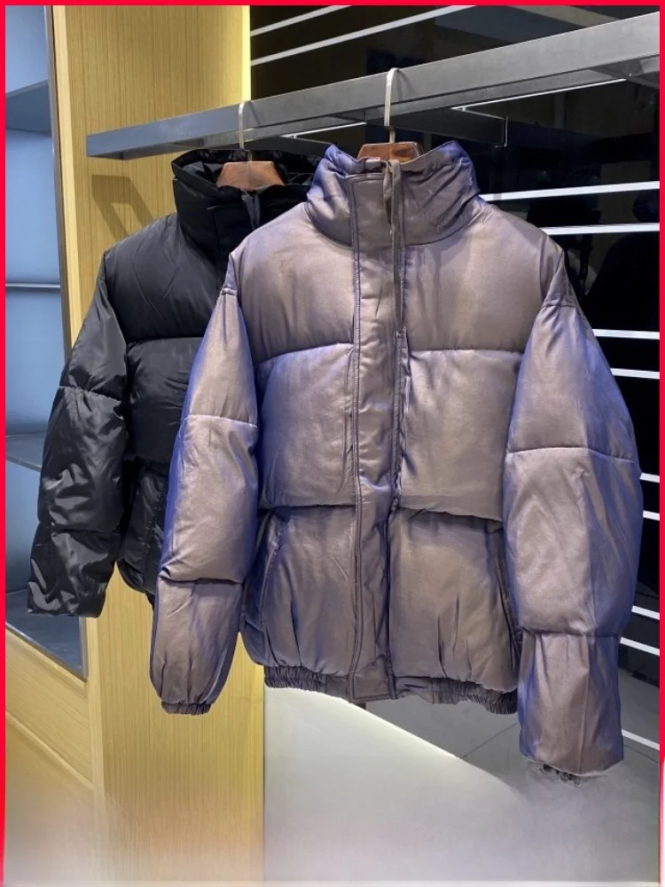 

Thiened Warm American High Street Men's Winter Loose Versatile Simple Bread Clothes Cold-resistant Cotton Clothes Trendy