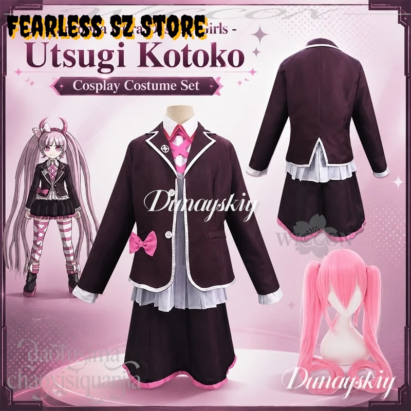 costume-de-cosplay-dangann-anime-game-ronppaa-ultra-despair-utsugigi-kotoko-uniforme-scolaire-costume-de-fete-d'halloween-perruque-rose-kawaii-robe-jk