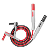 Cleqee P1033 2PCS Safety Banana Plug Test Lead 90 Degree To Straight Multimeter Test Cable 100CM 1000V/15A