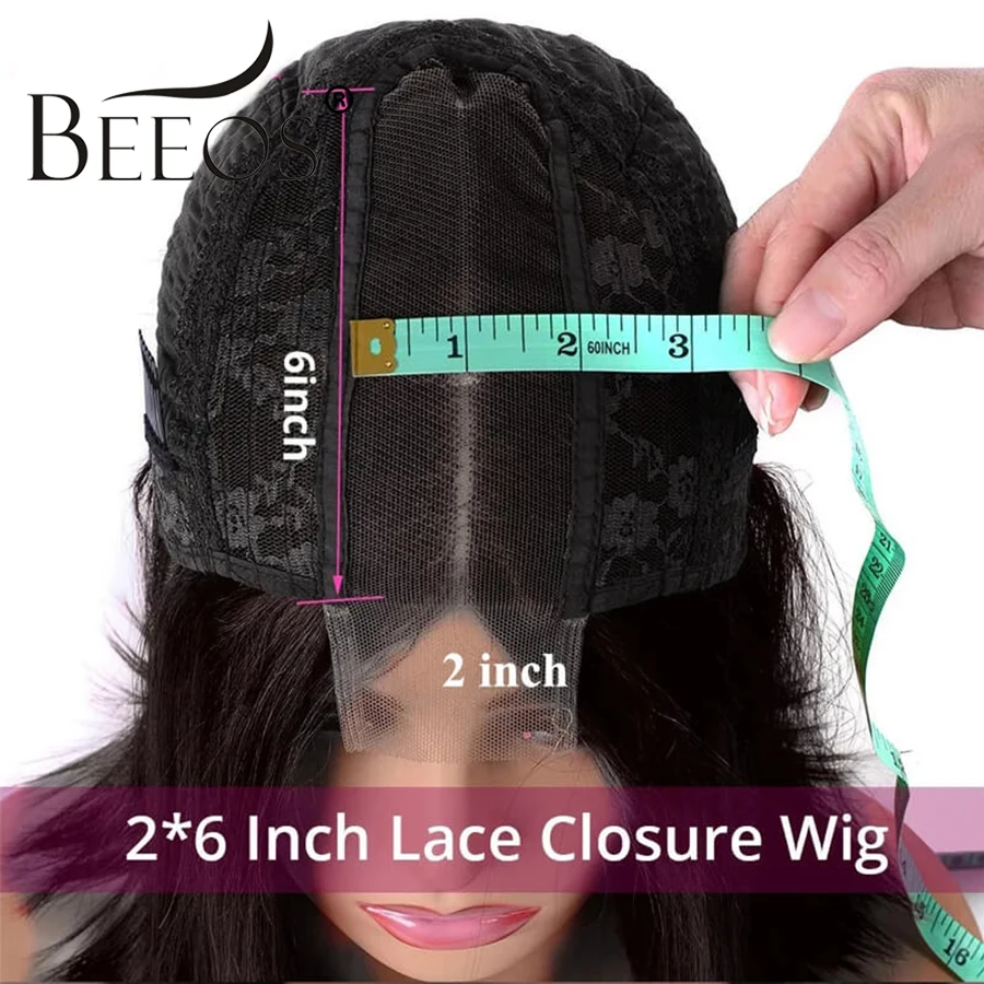 250% Glueless 2x6 HD Lace Closure Wigs Body Wave Preplucked Wear Go HD Transparent Lace Frontal Human Hair Wigs For Women