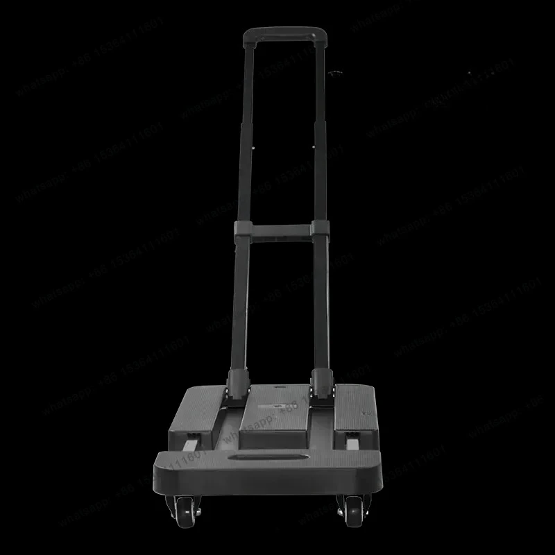 high-quality Single Silent 200kg Heavy Telescopic Dolly Luggage Truck PP10A/6 Folding Transport Platform Trolley multifunctional