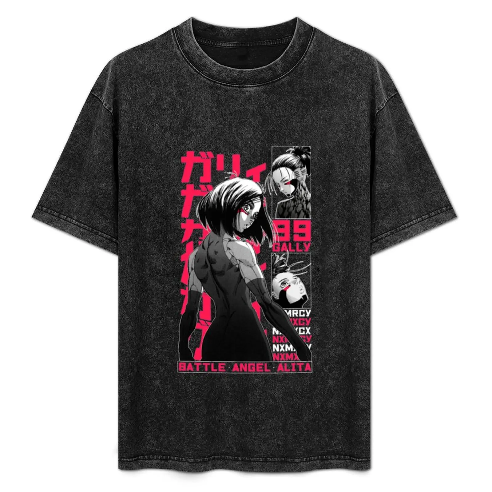 Gunnm T-Shirt Summer Print Short Sleeve Tee