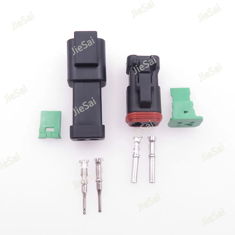 2 Pin DT Series Waterproof DT04-2P-E005 DT06-2S-E005 Female Male Black Electrical Automotive Connector