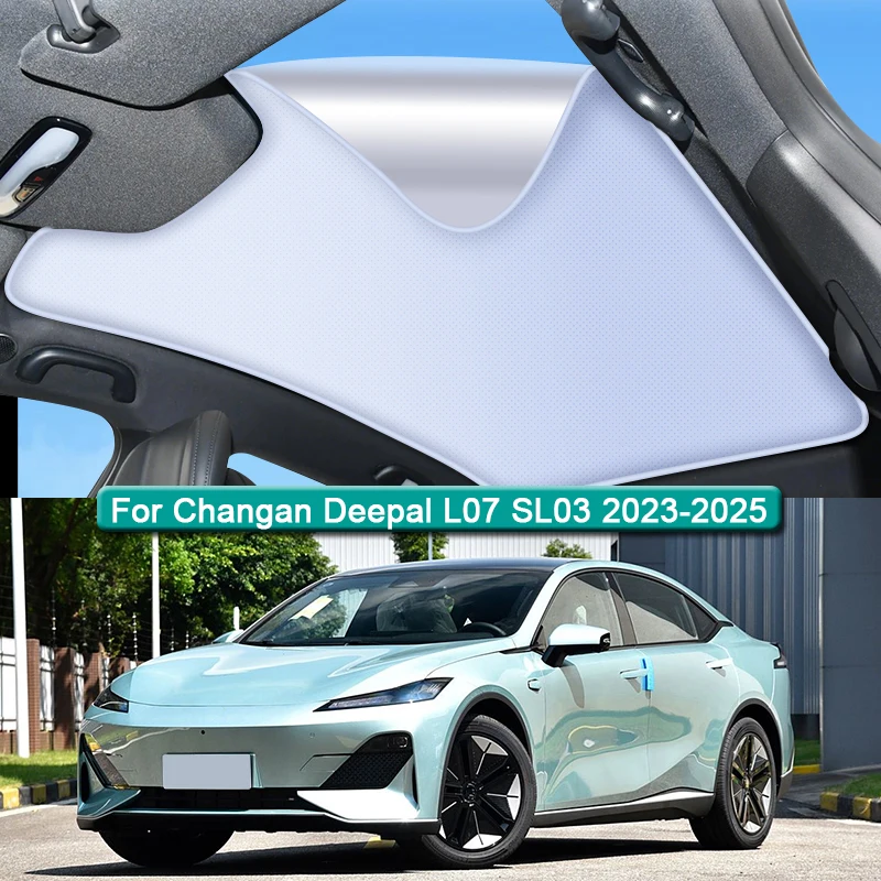 

Car Roof Sunshade For Changan Deepal L07 SL03 2023-2025 Electrostatic Adsorption Sunroof Sunshade Skylight Blind Shading Sticker
