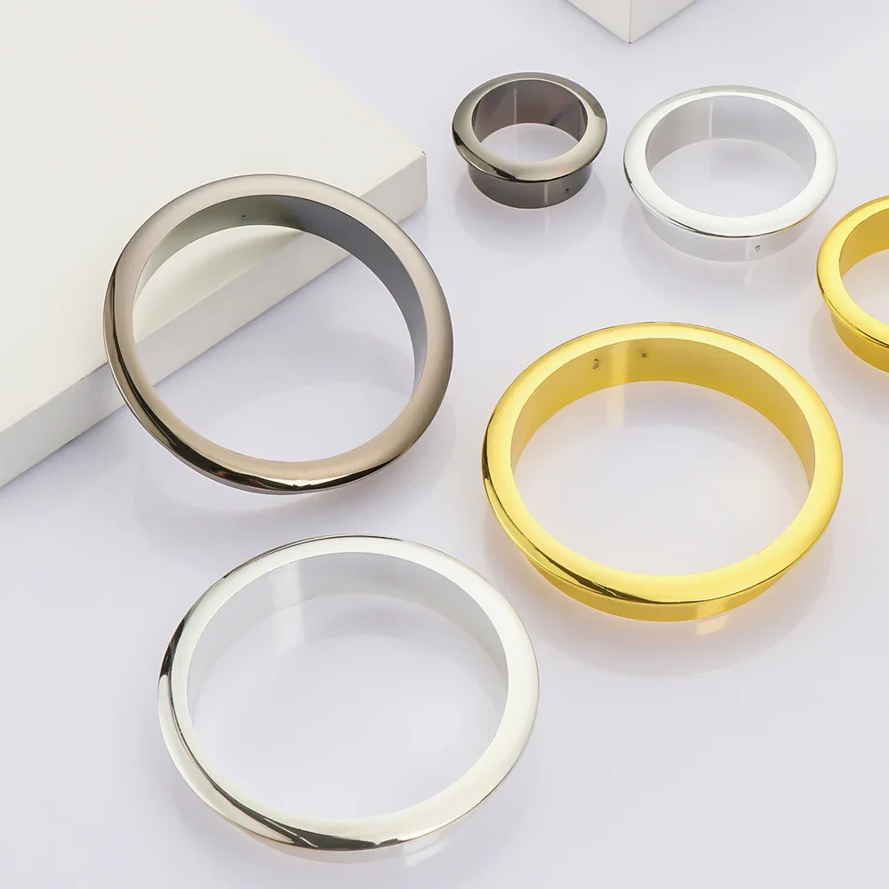 1PC Wire Hole Cover 25-80MM Round Computer Grommet Line Box Office Desk Table Cable Fastener