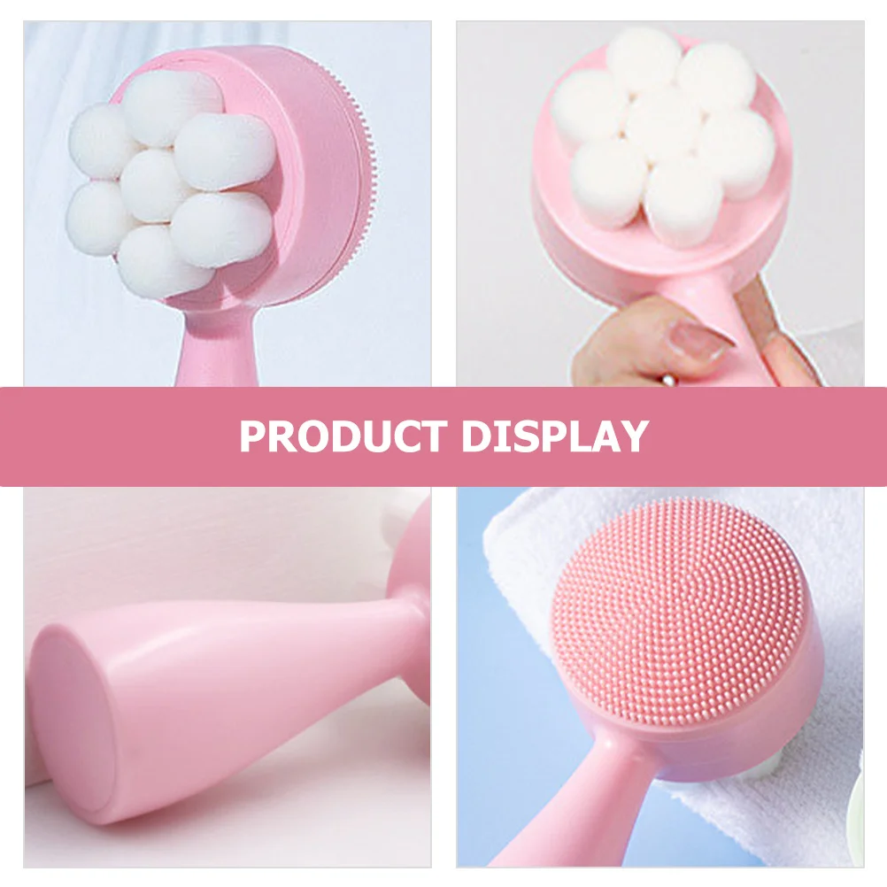 Brosse faciale manuelle en Silicone, épurateur de visage, conception Double face, douce sur la peau, nettoyage en profondeur efficace, cadeau de noël