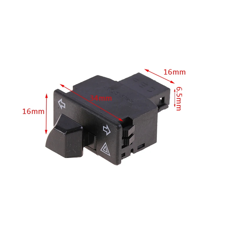 5/2/1Pcs Motorcycle Turn Light Signal Steering Double Flash Switch With Emergency Button