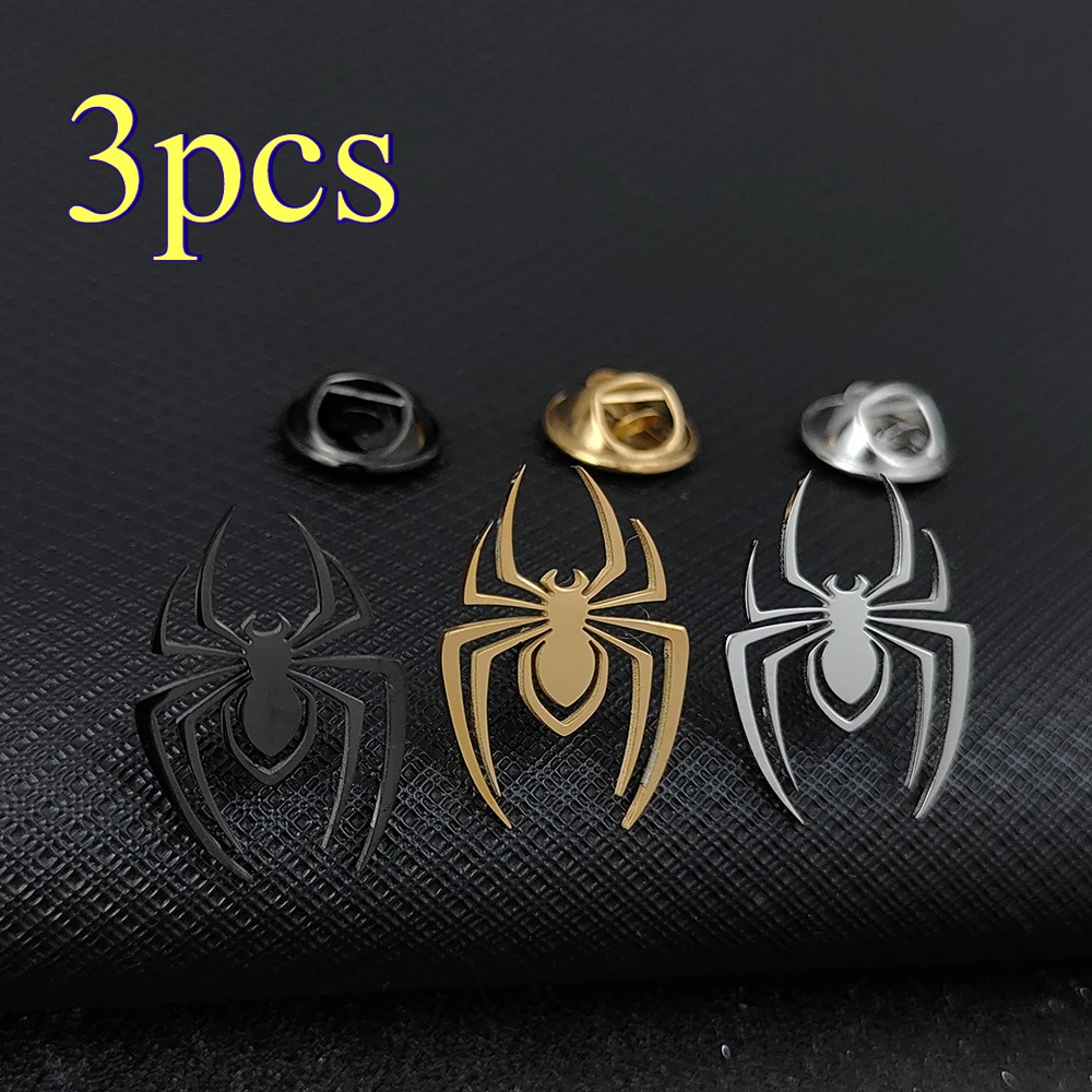 

Cartoon Spider Man Personality Brooch Women's Metal Design Sense Mesh Red Clothes Buckle Accessories Fashion Suit Pins