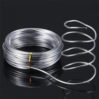 Aluminum Wire 1mm 1.5mm 2mm Metal Craft Wire Bendable Flexible Craft Metal Wire for Jewelry Making Beading Floral