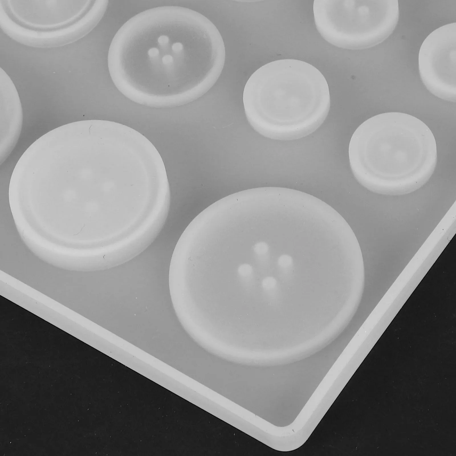 

3Pcs Button Silicone Mold Resin Epoxy Making Molds Craft Supply Versatile Design Functional Silicone Mold Craft Button Molds