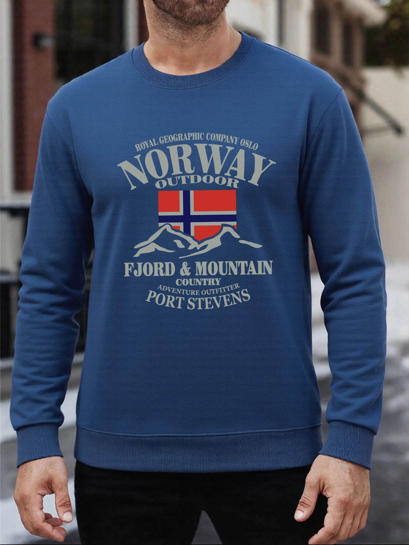 Winter Clothing Norway - Мужские пуловеры с принтами норвежских фердов