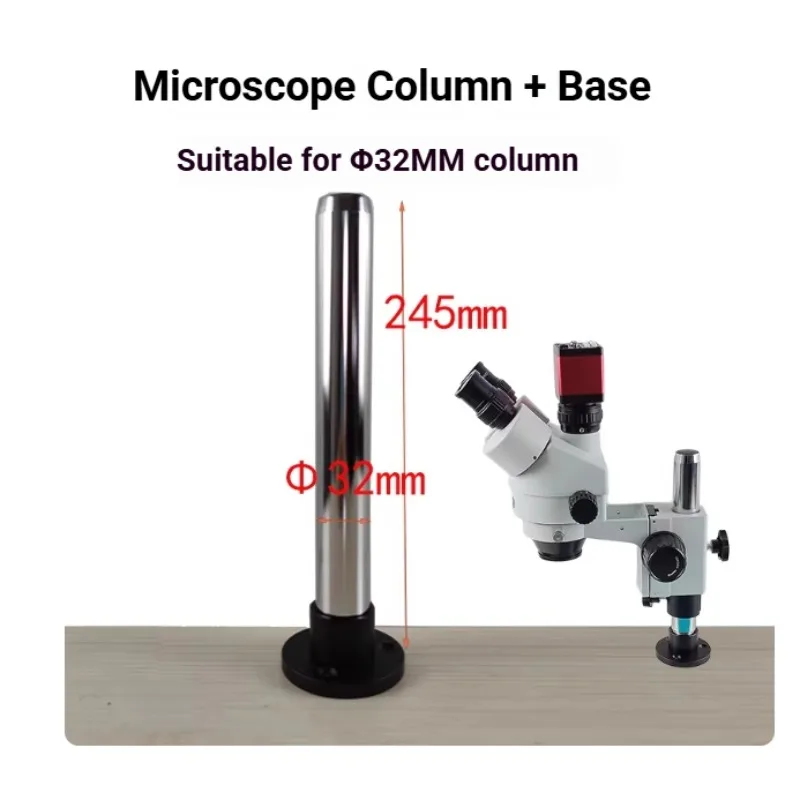 25mm 32mm Diameter Metal Microscope Stand Holder Pillar Rod Bar Base Bracket Stage Mount Interface Desk Fixing For Microscope