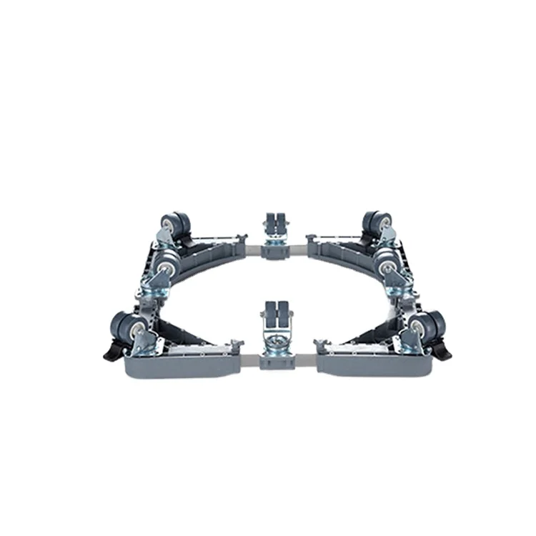 세탁기 건조기 브래킷 이동식 냉장고 기계 받침대 조절 가능한 세탁기 스탠드 바퀴 포함