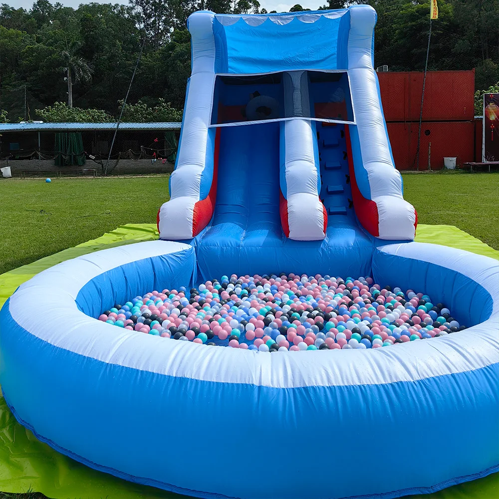 Commercial Inflatable Bounce House for Kids, Bouncy Castle with Slide Blower, Outdoor Garden Backyard Jump Bouncer Games, 24ft