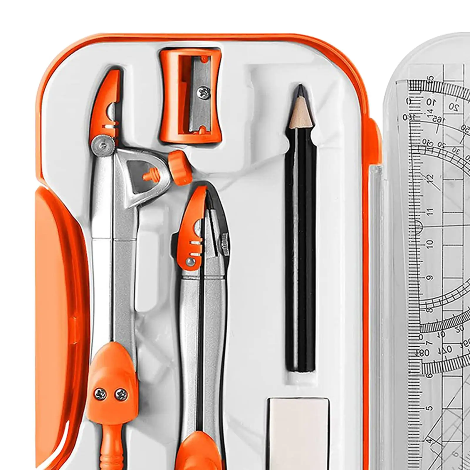 Imagem -06 - Matemática Geometria Kit Conjunto para Home Drafting Transferidor e Régua Triângulo Escolaridade