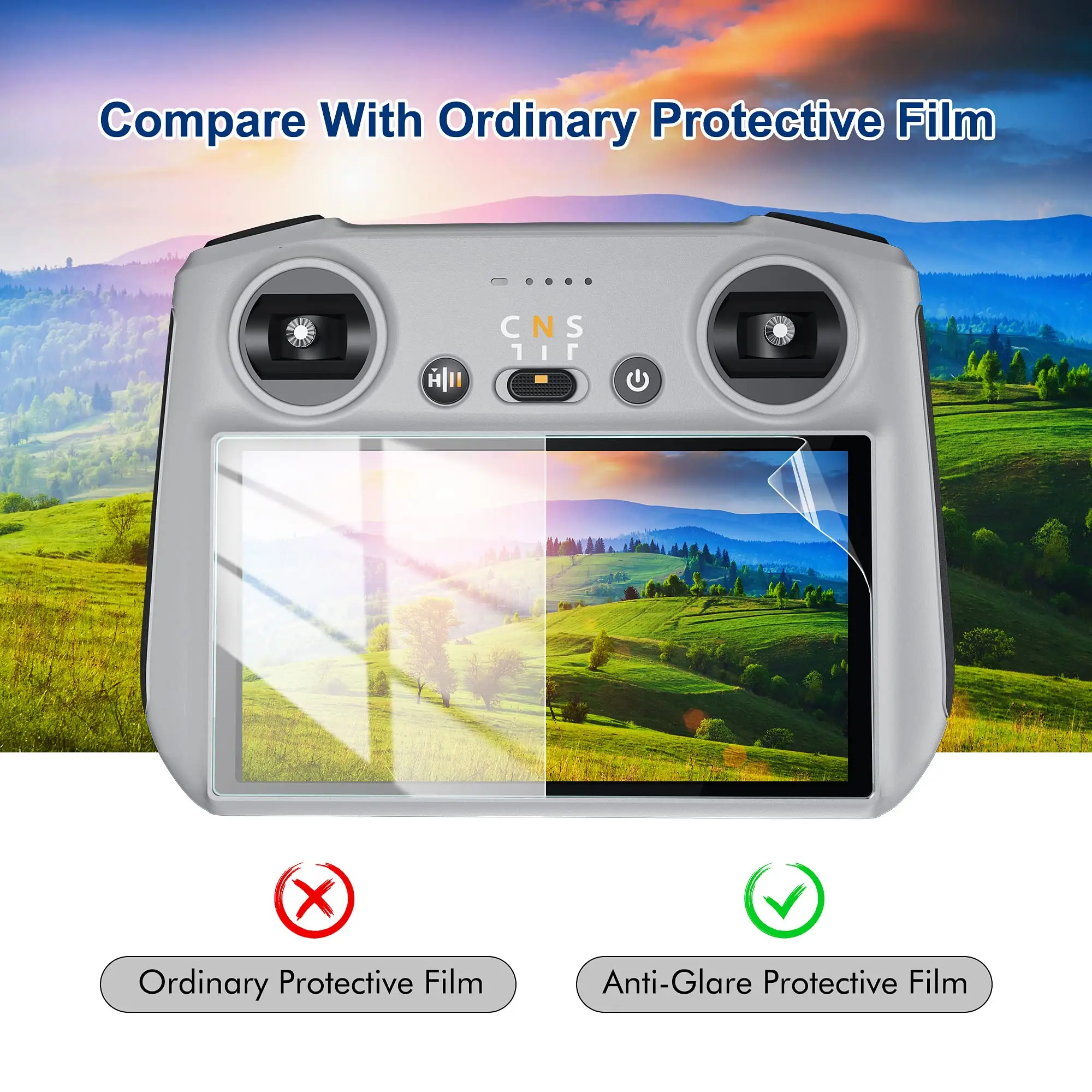 Screen Protector for DJI Mini 4 / 3 Pro RC 2 RC2 Accessories Controller Tempered Glass Anti-scratch Screen Protector Film