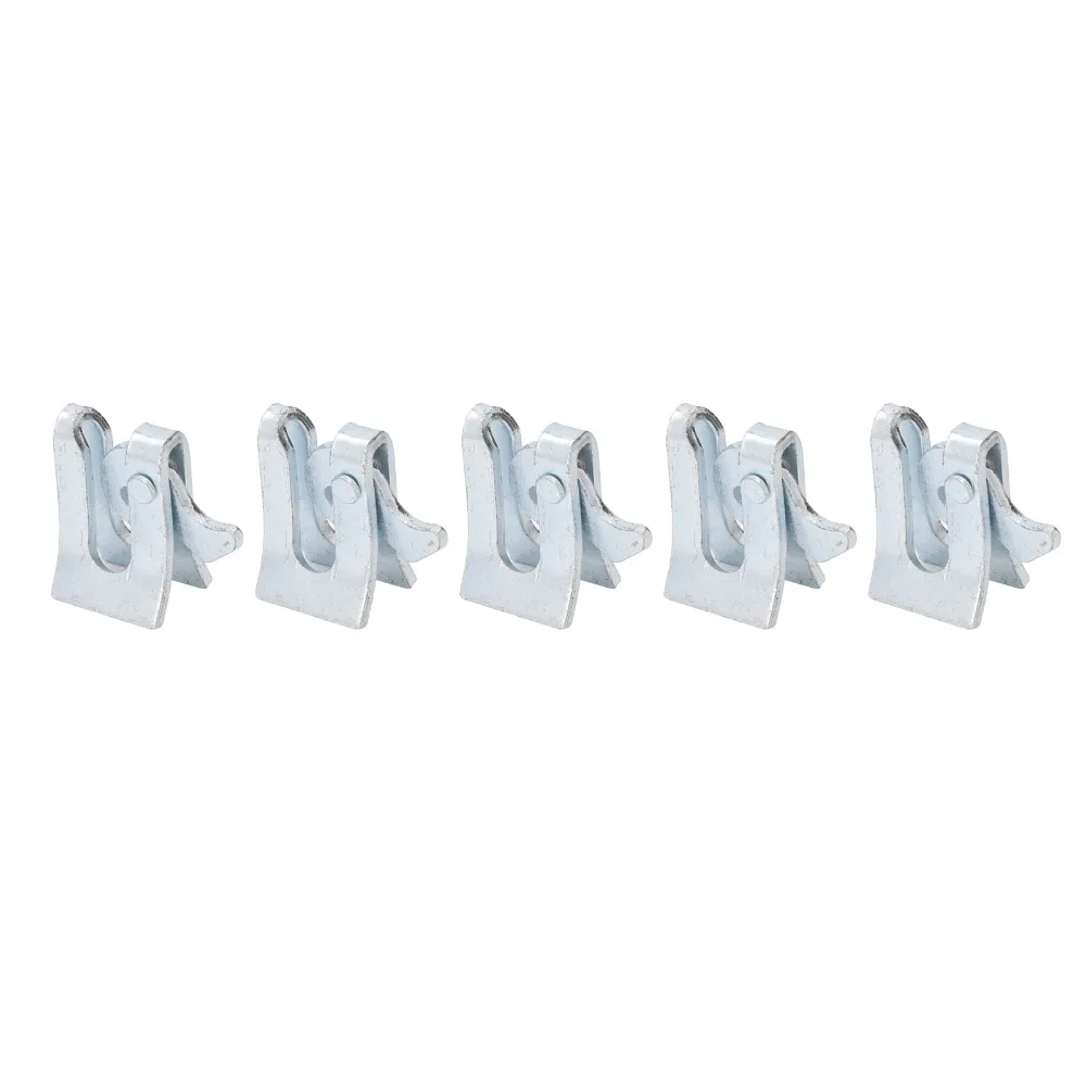 5pcs Galvanized Steel Plate Pet Cage Suspended Water Dispenser Anti-Drop One-Piece Formed Door Latch Durable Integrated Stamping