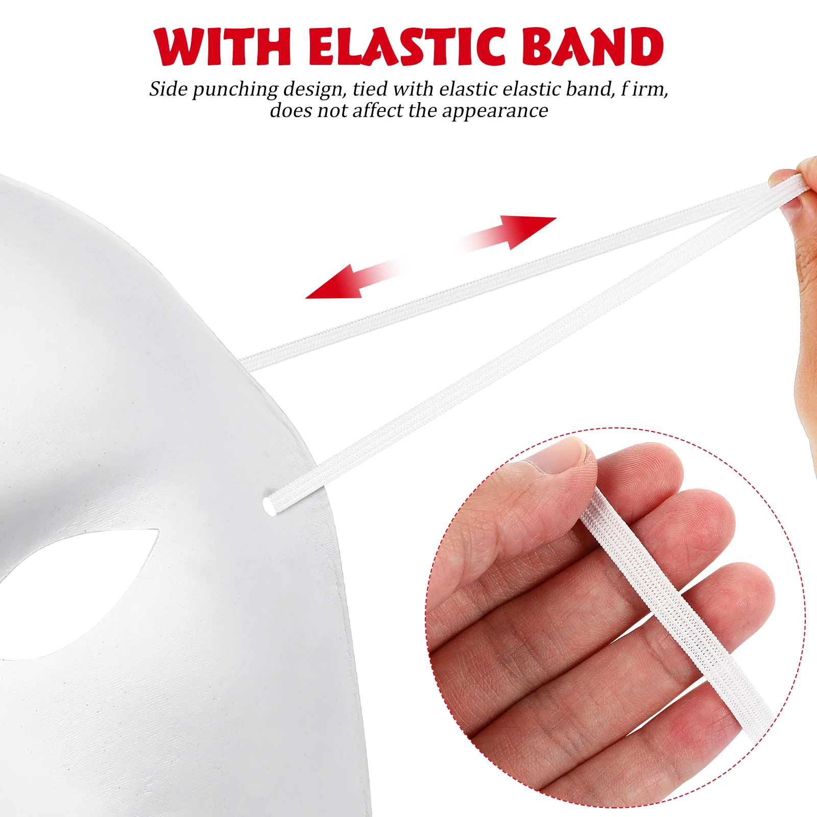 

12Pcs Diy Blank White Full Face Halloween Costume Mask Porous Design Comfortable Fit For Adults Masquerade Party Supplies
