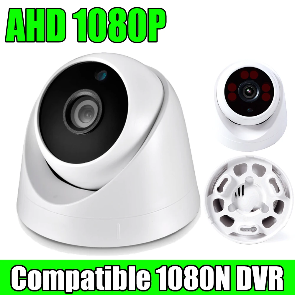 Array 6led Nano Infrared 1080p Cctv Ahd Dome Camera Sphere Indoor Ceiling Hd Coaxial Digital High-quality Night Vision For Home