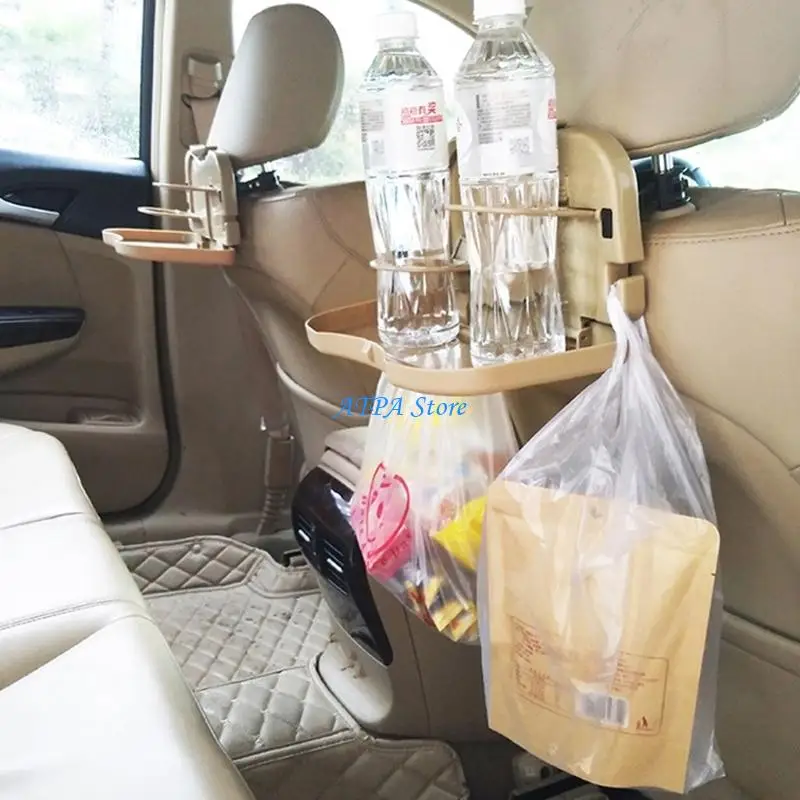 

U13C Automotive Attachments Tray With Nonslip Surfaces Heat Resistant Materials And Integrated Drink Holder