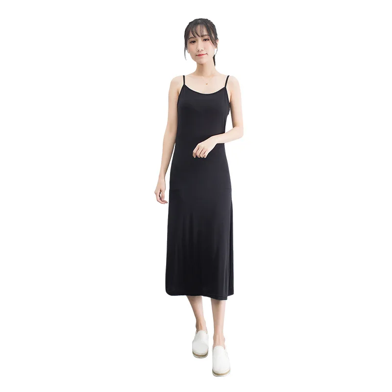 2024 women woman Summer dress modal bottom suspender skirt women\'s underskirt medium length loose sleeveless vest dress dresses