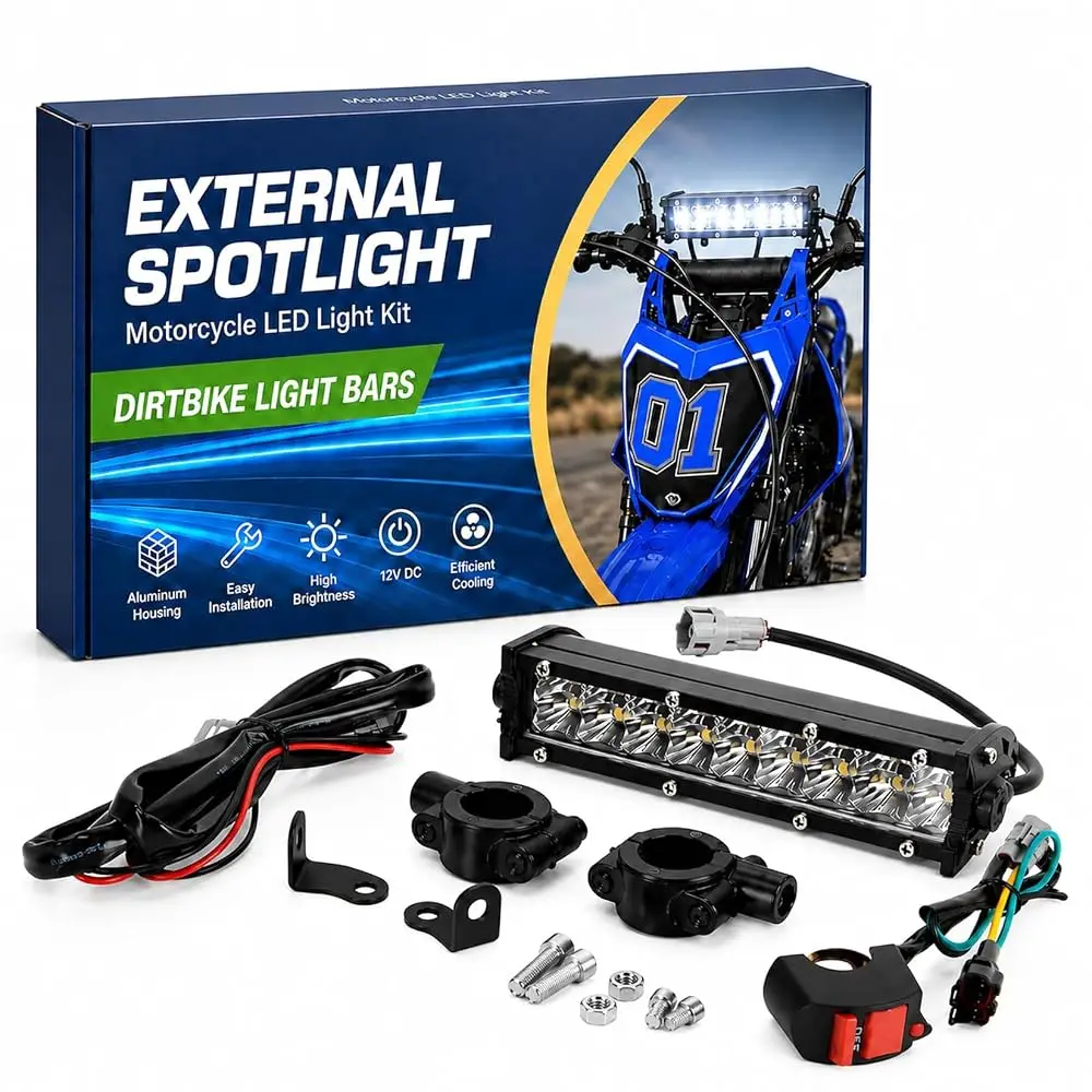 Motocross Headlight 12V-24V All-Terrain Headlight- 7/8