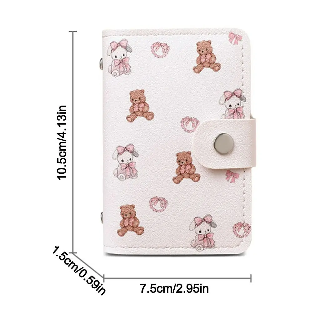 새로운 20 카드 포켓 여성 지갑 대용량 PU 가죽 명함 케이스 방수 경량 신용 카드 홀더 여성