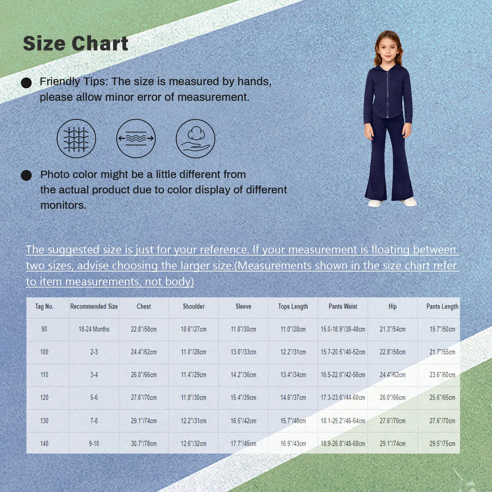 Girls 2Pcs Yoga Outfit Quick-Drying Sports Suit Fashion Long Sleeve Hooded Sweatshirt+Flared Pants for Workout Casual Daily Wear