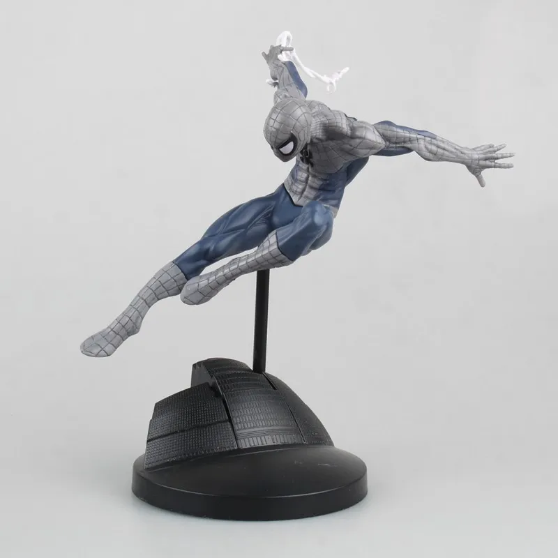 

Marvel legend Anime Hot toys Superheroes The Amazing Spider-Man Scene version grey Action Figure Hobby Collectible Model gifts