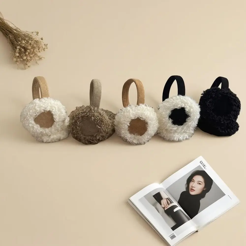 Nieuwe Warme Oorbeschermers Anti Koude Wind Effen Kleur Oorwarmers Antivries Krullend Oor Warmer Winter Outdoor Fietsen