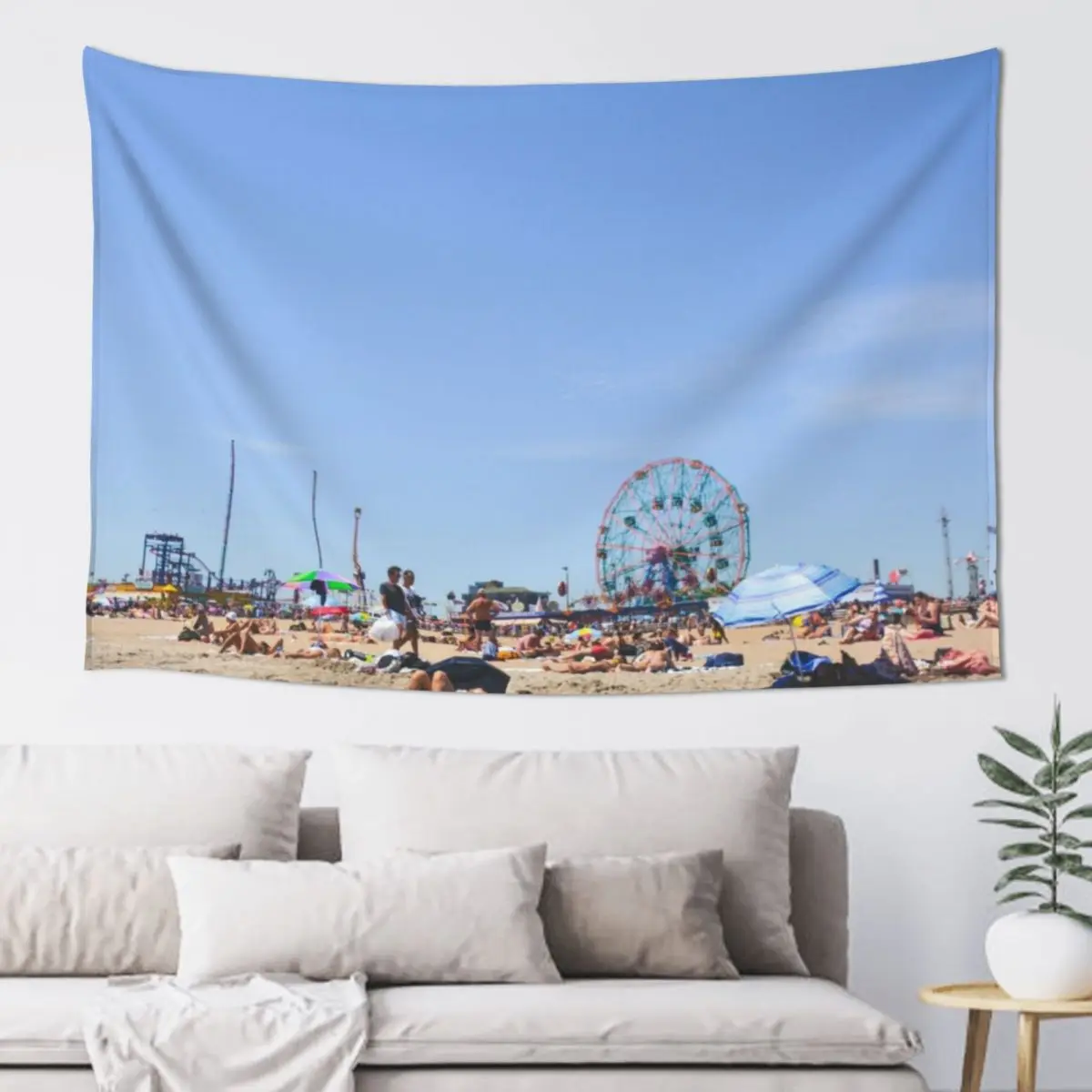 Coney Island Tapestry Room Decor Korean Style Kawaii Room Decor Wall Decoration Items Wall Coverings Tapestry