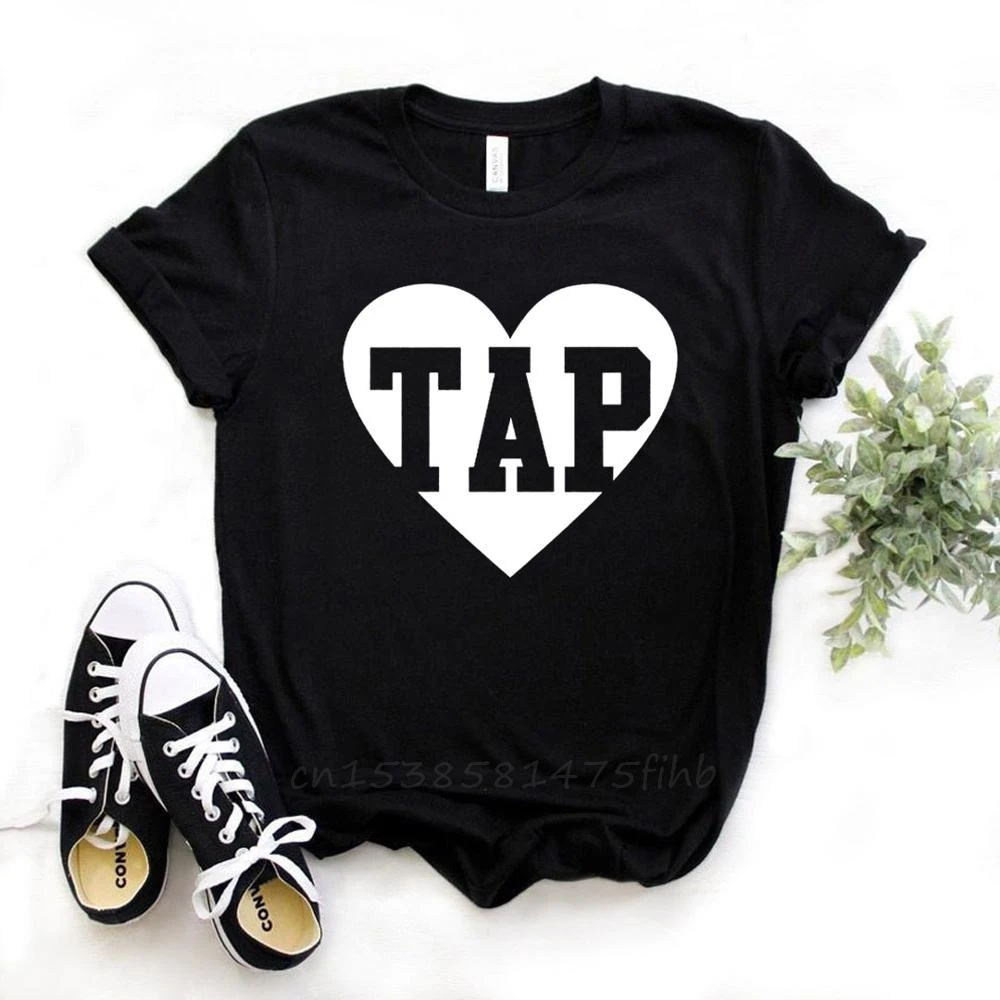 

Tap Dance Love Print Women Tshirt No Fade Premium T Shirt For Lady Girl Woman T-Shirts Graphic Top Tee Drop Shipping