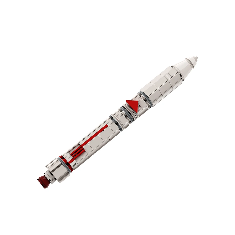 Gobricks MOC  1:110 Epsilon Launch Vehicle Model Japan Space Rocket Building Blocks Building Block Educational Toys For Kid Gift