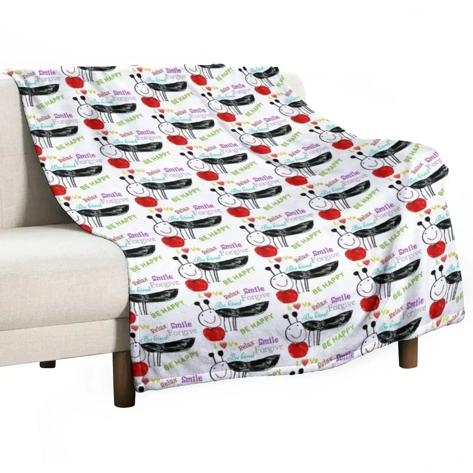 Good feelings Throw Blanket Luxury Thicken Bed Fashionable funny gift Nap Sofa anime Blankets