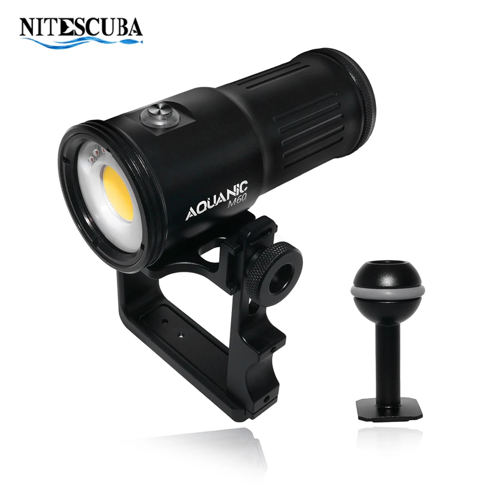 Nitescuba professional diving photography light 6000 lumens underwater 100meters waterproof flashlight Type-C charging interface