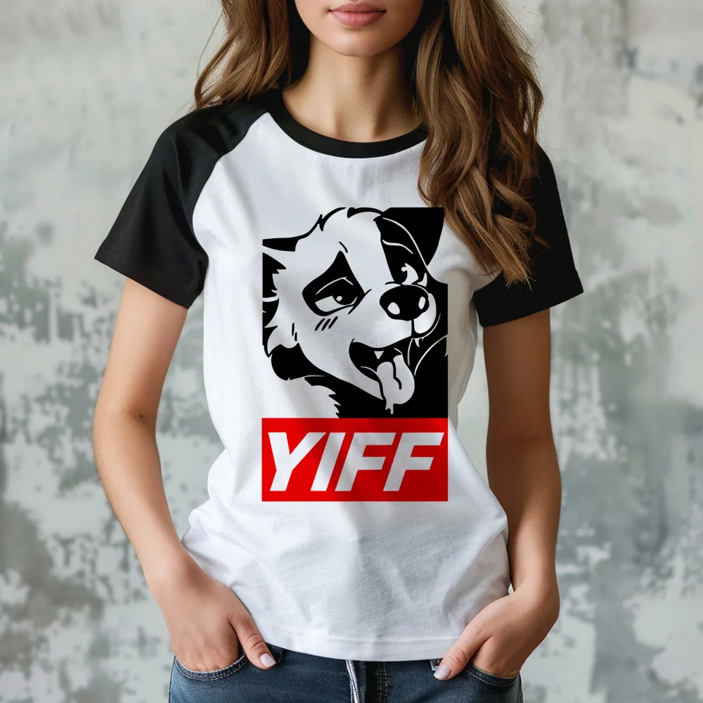 Furry top women anime manga funny tshirt girl manga clothing