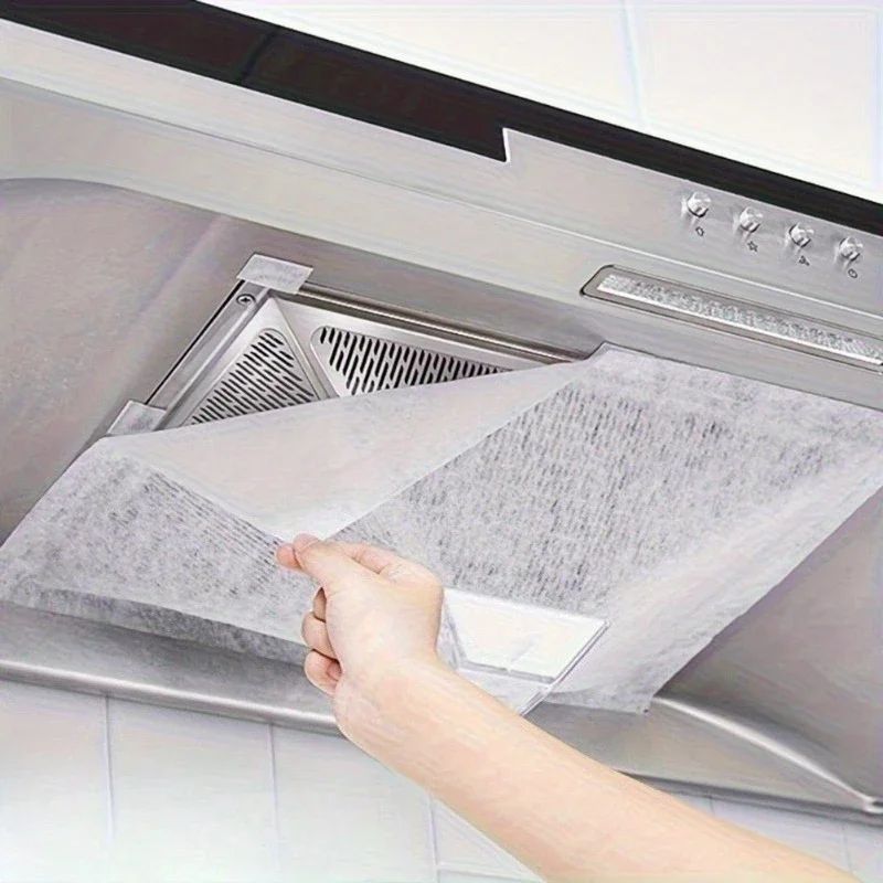 Disposable Kitchen Range Hood Oil Absorption Filters Absorbent Paper Filters for Efficient Oil Fume Filter Removal Grease Liners